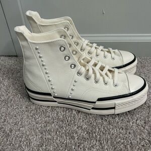 Converse White High-Top Sneakers